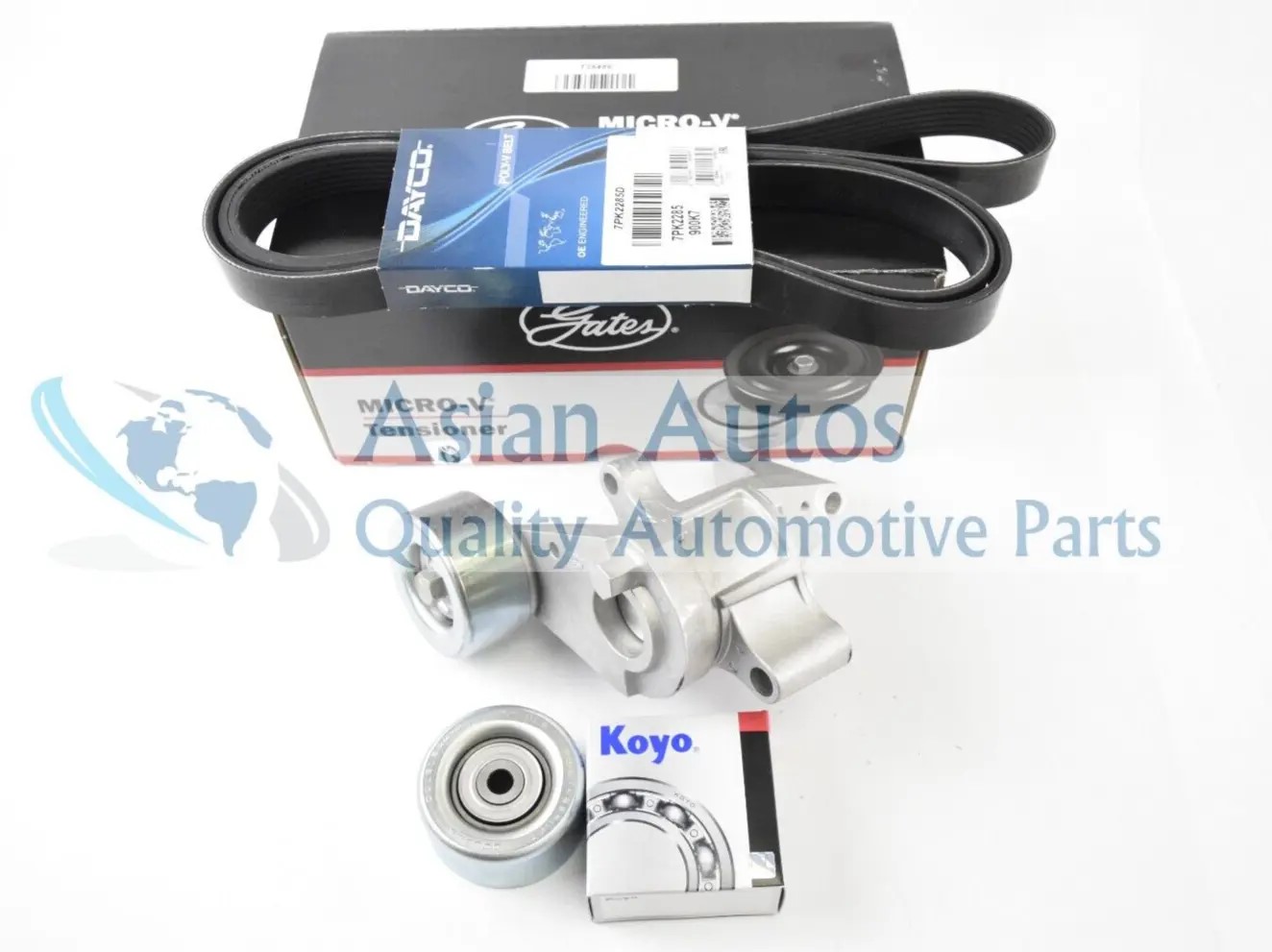 OEM Belt Tensioner and Pulley Kit