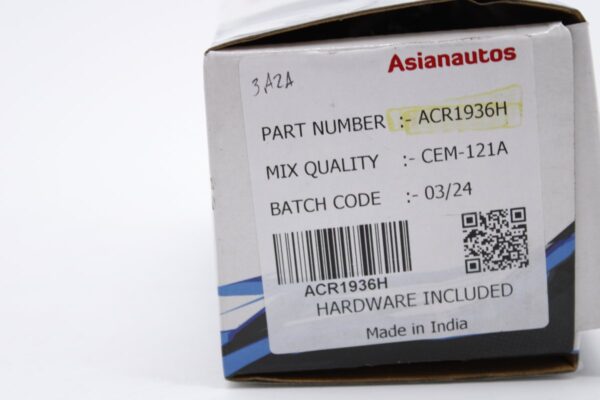 Asianautos ACR1936H Premium Ceramic Disc Brake Pad Set - Image 2