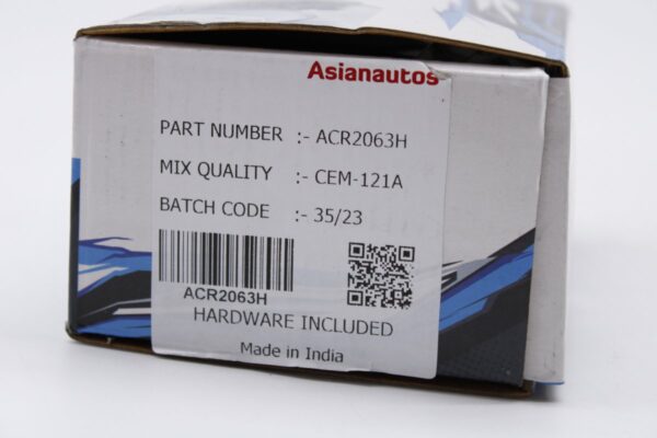 Asianautos ACR2063H Premium Ceramic Disc Brake Pad Set - Image 2
